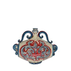 Scaldone medio 23x19 ornato blu/bordeaux