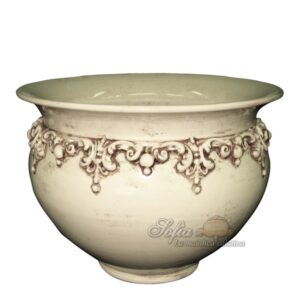 Cachepot Ø 15 plastico sofia avorio