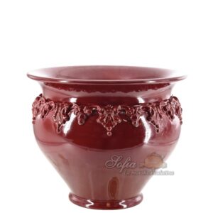 Cachepot Ø 45 plastico sofia bordeaux