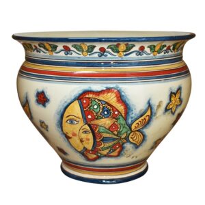 Cachepot Ø 35 decoro c/4 pesci