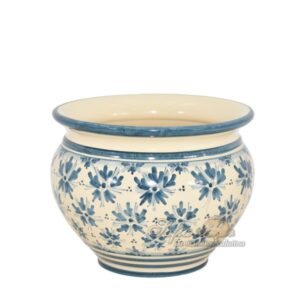 Cachepot Ø 25 linea stars mono blu
