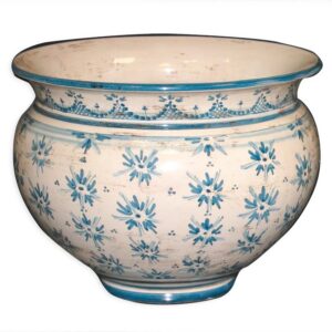 Cachepot Ø 35 linea stars mono blu