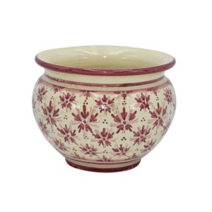 Cachepot Ø 15 linea stars mono bordeaux - Bomboniera