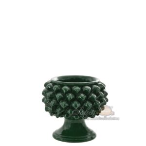 Vaso mezza pigna Ø 10 verde antico - Bomboniera