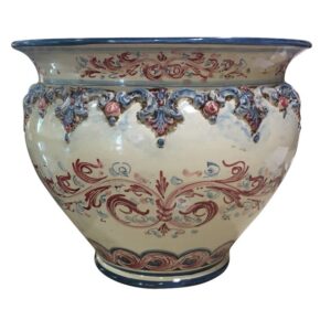 Cachepot Ø 40 plastico sofia blu/bordeaux