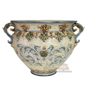 Cachepot c/manici Ø 40 plastico sofia tricolore