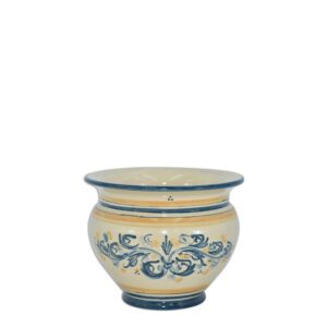 Cachepot Ø 15 s. d'arte blu/arancio - Bomboniera