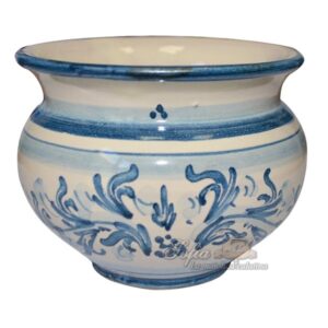 Cachepot Ø 15 s. d'arte mono blu - Bomboniera