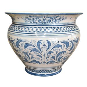 Cachepot Ø 30 s. d'arte mono blu