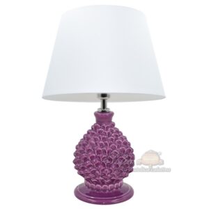 Lume portacandela a pigna h 18 glicine (h40 c/paralume Ø25)