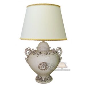 Lume palla c/manici h 35 plastico sofia avorio (h65 c/paralume Ø45)