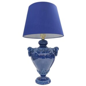 Lume anelli h 30 plastico sofia blu intenso (h55 c/paralume Ø35)
