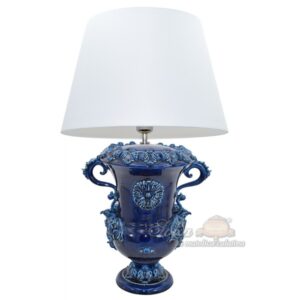 Lume aquila h 35 plastico sofia blu intenso (h63 c/paralume Ø40)