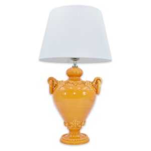 Lume anelli h 30 plastico sofia senape (h55 c/paralume Ø35)