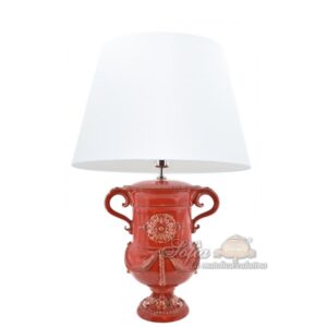 Lume monumentale h 31 plastico sofia rosso fuoco (selenio) (h57 c/paralume Ø40)