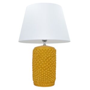 Lume pigna cilindro 2° M h30 Ø 17 senape (h60 c/paralume Ø35)