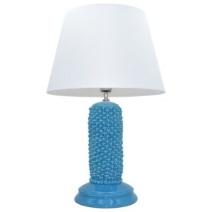 Lume pigna cilindro 1° M h30 Ø 10 turchese (h60 c/paralume Ø35)