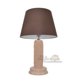 Lume pigna cilindro 1° M h30 Ø 10 tortora lucido (h60 c/paralume Ø35)