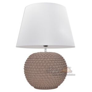 Lume palla a pigna h 30 tortora opaco (h60 c/paralume Ø45)