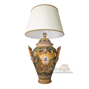 Lume in serie limitata h 65 circa c/greca rilievo veliero ornato calatino