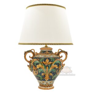 Lume anfora h 40 ornato calatino (h72 c/paralume Ø45)