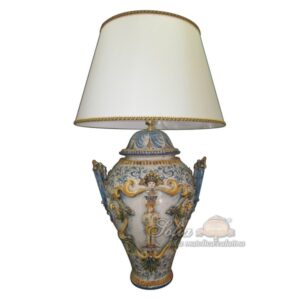 Lume in serie limitata h 65 circa c/greca rilievo san giuseppe plastico sofia tricolore