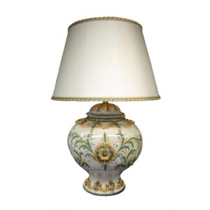 Lume palla senza manici h 35 plastico sofia verde/arancio (h65 c/paralume Ø45)