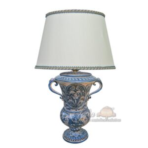 Lume a calice h 35 stile richard mono blu (h63 c/paralume Ø40)