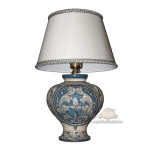 Lume collo rasato 2° M h 25 stile richard mono blu (h52 c/paralume Ø35)