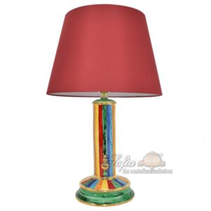 Lume cilindro 1° M h30 Ø 10 white & color c/oro (h60 c/paralume Ø35)