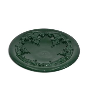 Piatto Ø 20 plastico sofia verde antico - Bomboniera
