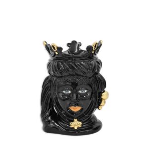 Testa h 20 black/gold femmina c/espressione