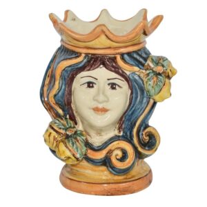 Testa h 15 limoni blu/arancio femmina - Bomboniera