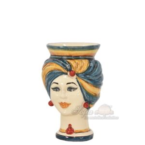 Testa h 16 corona liscia tuareg blu/arancio/rosso femmina - Bomboniera