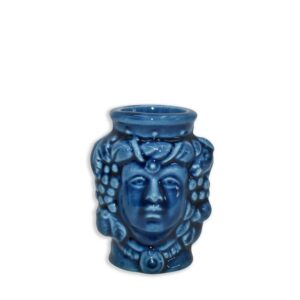 Testa stuzz. c/frutta h 7 blu intenso femmina - Bomboniera