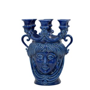 Testa a candeliere h 25 blu intenso femmina