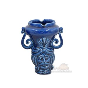 Testa a posacenere h 15 blu intenso maschio - Bomboniera