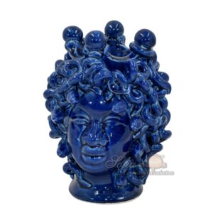 Testa h 20 medusa c/corona blu intenso