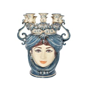 Testa a candeliere h 40 mono blu femmina