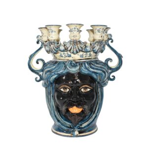 Testa a candeliere h 40 mono blu maschio moro