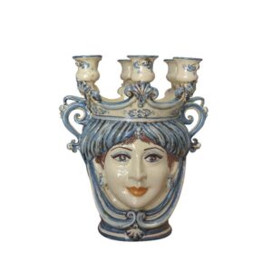 Testa a candeliere h 25 mono blu femmina