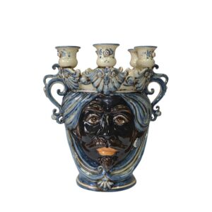 Testa a candeliere h 25 mono blu maschio moro