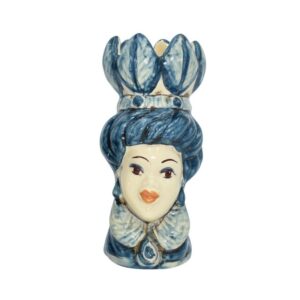 Testa h 10 c/piume mono blu femmina