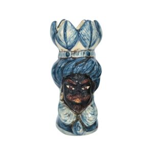 Testa h 10 c/piume mono blu maschio moro