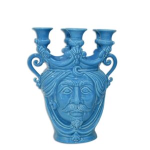 Testa a candeliere h 25 turchese maschio