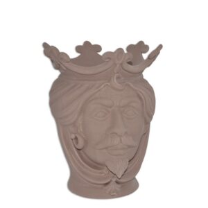 Testa h 25 liscia tortora opaco integrale maschio