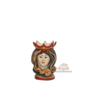 Testa h 15 blu/arancio/rosso femmina - Bomboniera
