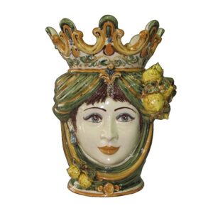 Testa h 40 limoni verde/arancio femmina