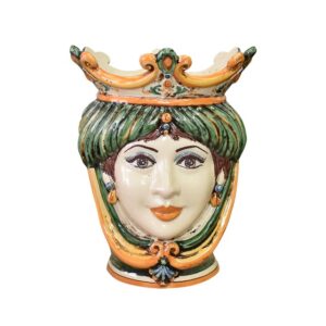 Testa h 25 liscia verde/arancio femmina