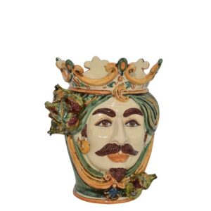 Testa h 25 fichi verde/arancio maschio bianco